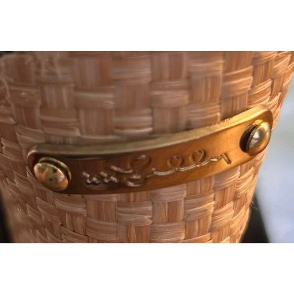 Lilly Pulitzer Kristin Wedge True Navy Blue Leather Sandals Casual Women's Sz 8M - Picture 8 of 11